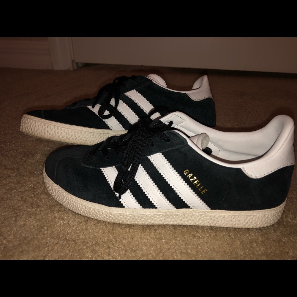 Black Suede Adidas Gazelle sneakers